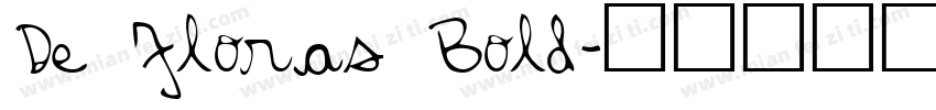 De Floras Bold字体转换